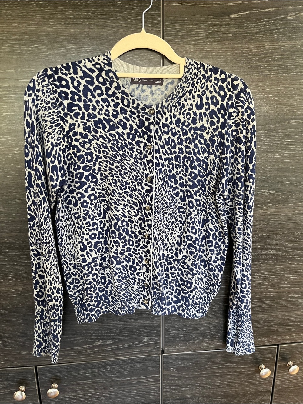 M&S Marks & Spencer Leopard Cardigan M